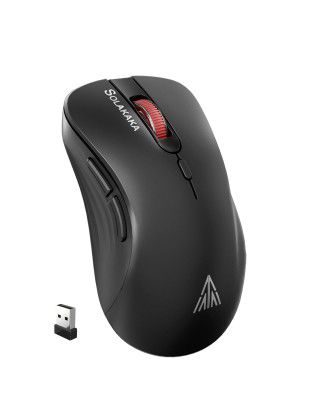 SOLAKAKA SM66 Silent Gaming Mouse, Wireless Gaming Mouse,Adjustable 4200 DPI Wireless Mouse (Black)