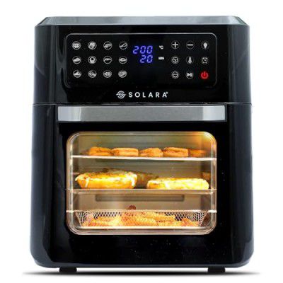 SOLARA 12L Digital Air Fryer Oven 1800 Watts 12 Preset modes 6 Accessories, 12L Capacity, XX-Large