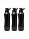 Solara Black ( 3 Pieces ) Stainless Steel Wall Vacuum Water Bottles - 1 L...
