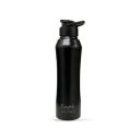 SOLARA Stainless Steel Sipper Water Bottle 1 Litre, Black Knight, Leak Proof, Single-walled, Home...