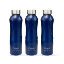 SOLARA Stainless Steel Water Bottle 1 Litre (Pack of 3)...