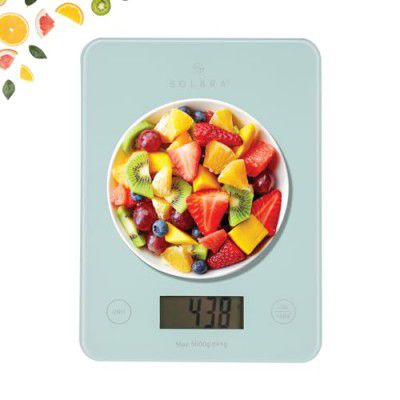 SOLARA Weight Machine for Kitchen | TARE| Aqua