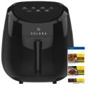 SOLARA Xtra Large Digital Air Fryer for Home Kitchen with 8 Pre set modes for Indian cooking, 5.5L basket, 1500 Watts, Mobile app with 100+ recipe eBook and Videos, Black (5.5L)...