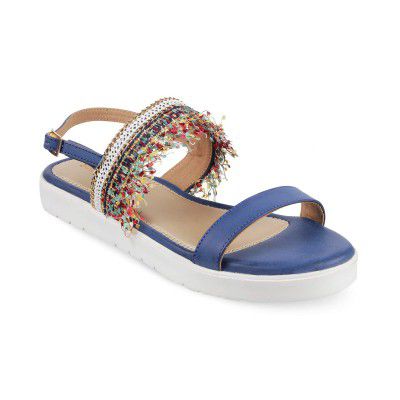 SOLE HEAD Blue Heels Women Sandal