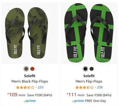 Solefit Mens Flip-Flops up to 84% off