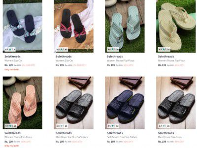 Solethreads Flip Flops Starts ₹199