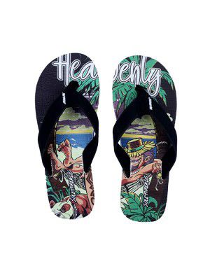 SOLETHREADS HEAVENLY | Comfortable | Digital Print | Cool | Chill | Colourful | Beach | Sketch | Flip Flops for Men