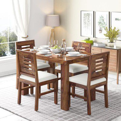 SONA ART & CRAFTS Solid Sheesham Wood Dining Table 4 Seater Set Dinning Table
