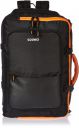 Solimo 23L Travel Backpack with 6 Pockets, Travel Organisers and Cushioned Back (Black with Orange Lining)...