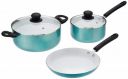 Solimo 3-Piece Non-Stick Cookware Set With Ceramic Coating...
