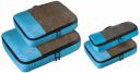 Amazon Brand - Solimo 4 Piece Packing Travel Organizer Cubes Set,(Large/Medium/Small/Slim) Sky Blue...