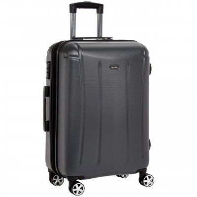 Solimo 68.5 cm Hardsided Luggage with TSA Lock, Grey