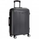Solimo 68.5 cm Hardsided Luggage with TSA Lock, Grey...