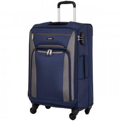 Amazon Brand - Solimo 68.5 cms Softsided Suitcase with Wheels and TSA Lock