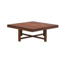 Amazon Brand - Solimo Acamar Solid Sheesham Wood Coffee Table with 4 Stools (Teak Finish)...