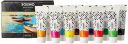 Amazon Brand - Solimo Acrylic Paints, Set of 12 Assorted Shades, 40ml Tubes...