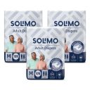 Solimo Adult Diapers Tape Style- Medium, Pack of 30...