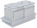 Solimo Air-Tight Dry Fruit Container Tray Set With Lid & Serving Tray, Airtight Plastic Storage Container Set 500 ml | Set of 2, Silver...