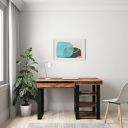 Amazon Brand - Solimo Aita Solid Sheesham Wood Study Table with 3 Open Shelves, 1 Drawer (Natural Finish)...