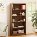 Solimo Altamore Engineered Wood Bookshelf (Walnut Finish)...