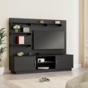 Solimo Altamore Engineered Wood TV Unit and Display Cabinet with Back Panel (Wenge Finish)...