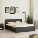 Amazon Brand - Solimo Altamore Engineered Wood Queen Bed with Storage, Non Woven Base (Wenge Finish)...