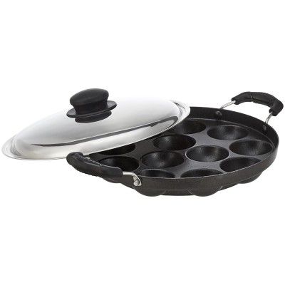 Solimo Aluminium Non-Stick Appam Patra - 12 Cavities