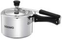 Amazon Brand - Solimo Aluminium Inner Lid Pressure Cooker 3 L (Induction Compatible)...