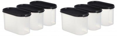 Solimo Antimicrobial Modular Plastic Storage Containers with Lid (1200 ml Each) (Set of 6)