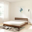 Solimo Apus Acacia Wood Queen Bed Without Storage...