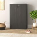 Solimo Aquilla Engineered Wood Storage Unit Brown , 2 Doors...