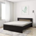 Amazon Brand - Solimo Aquilla Engineered Wood Wenge Finish Queen Bed (Brown)...