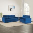 Amazon Brand - Solimo Aritran 5 Seater Fabric Sectional Sofa (Blue)...