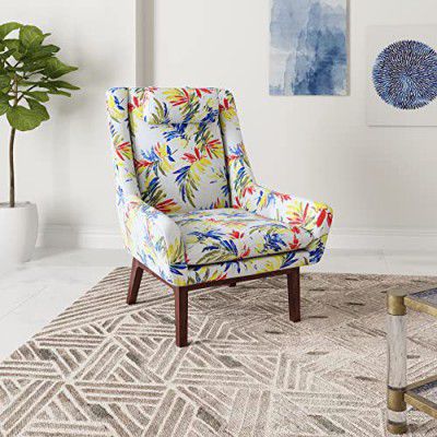Amazon Brand - Solimo Bawic Lounge Chair (Pine Wood, 1 Seater)