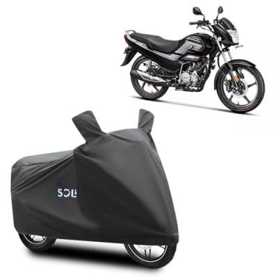 Solimo Bike Cover for Hero Splendor with Carry Bag | Dustproof | UV Protection (Silver)