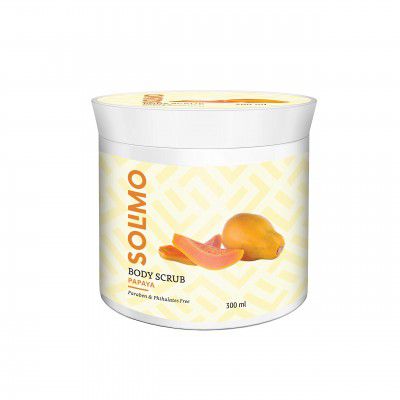 Solimo Body Scrub, Papaya, 300gms
