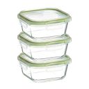 Solimo Borosilicate Glass Container (570ml Each) (Set of 3)...