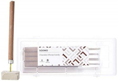 Solimo Candy Chandan Agarbatti | 10 Sticks | 45-Minute Burn Time | Pack of 2 