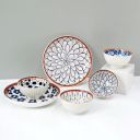 Solimo Ceramic Bowl with Plate, Set of 6 pcs Set (Bowl H 4B+2P) | 350ML, Burnt Sienna...