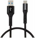 Amazon Brand - Solimo Charging Braided Type C Data Cable (1 Meter, Black)...