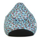 Amazon Brand - Solimo Classic XXXL Filled Bean Bag (with Beans)_Rickshaw Print_Multicolour...