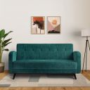 Solimo Clegane 3-Seater Sofa (Fabric, Teal Green)...