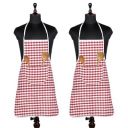 Solimo Cotton Apron with Front Pocket | Bib Apron for Chef/Housewife | (Pack of 2)...