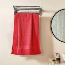 Solimo Cotton Bath Towel, 400 GSM (Magenta)...