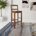 Amazon Brand - Solimo Didapper Bar Chair (Sheesham Wood, Natural Finish)...