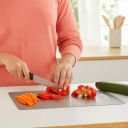Solimo Double-Sided Stainless Steel Cutting Board...