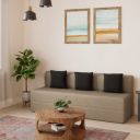 Solimo Dukon 3-Seater Foldable Sofa Cum Bed...