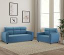 Amazon Brand - Solimo Elanzu 5- to 6-Person Sofa Sectional Sofa Set (Fabric, Teal Blue)...