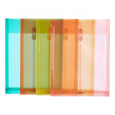 Amazon Brand - Solimo Envelope - Pack of 4 (Assorted Color)