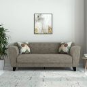Amazon Brand - Solimo Eton 3 Seater Sofa (Fabric, Sand Brown)...